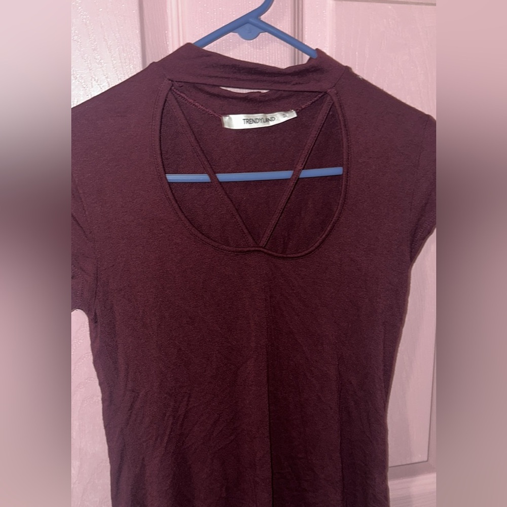 trendyland Flattering Maroon top